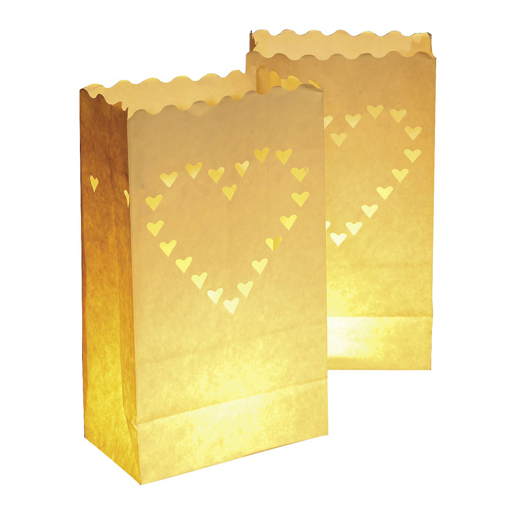 Lichttüten "Liebe" (10 Stück) SALE