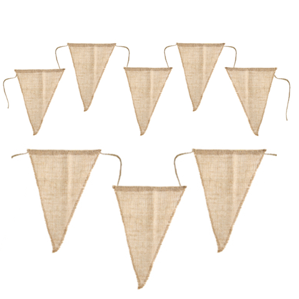 Girlande Wimpelkette Jute Natur 3 m