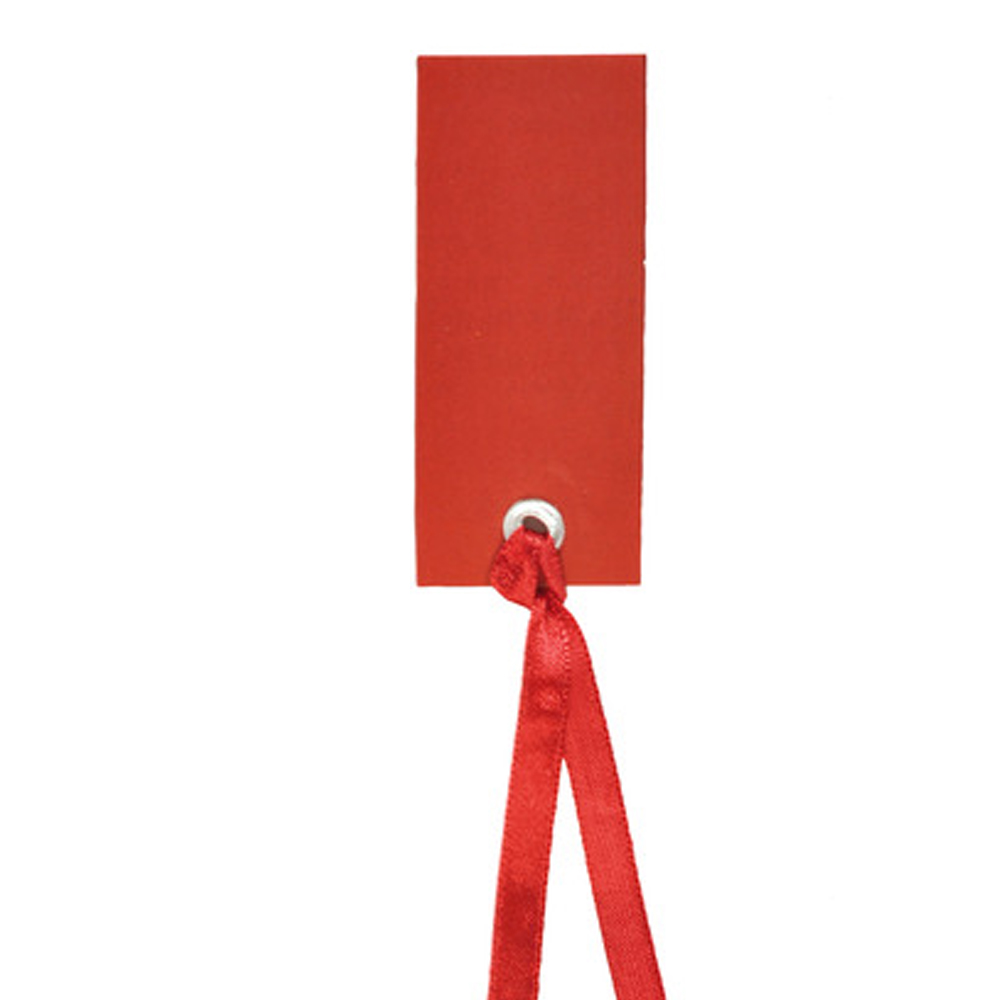 Namenskarte m. Band 3 x 7 cm (12 Stück)