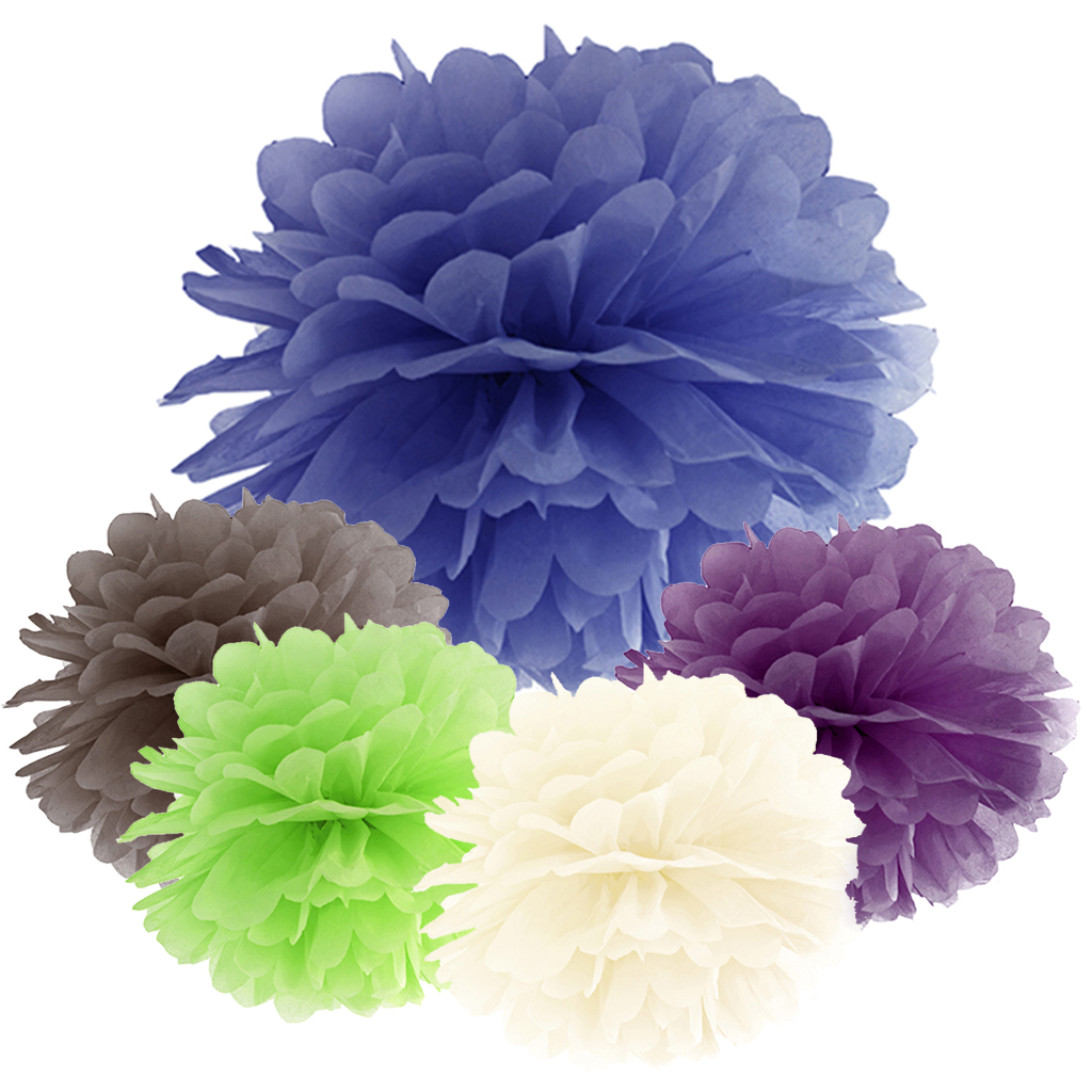 Pom Poms "Papier Colour" Ø 35 apfelgrün
