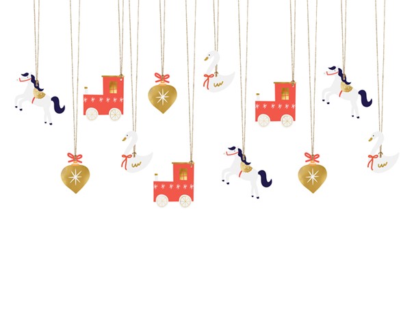 Geschenkanhänger Weihnachten Pferd