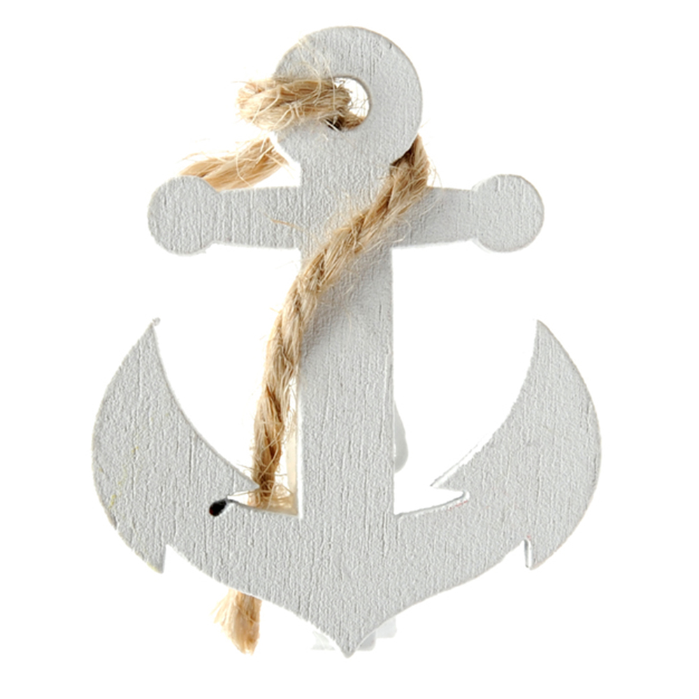 Klammern "Anker Maritim" 3.5 x 3 cm blau