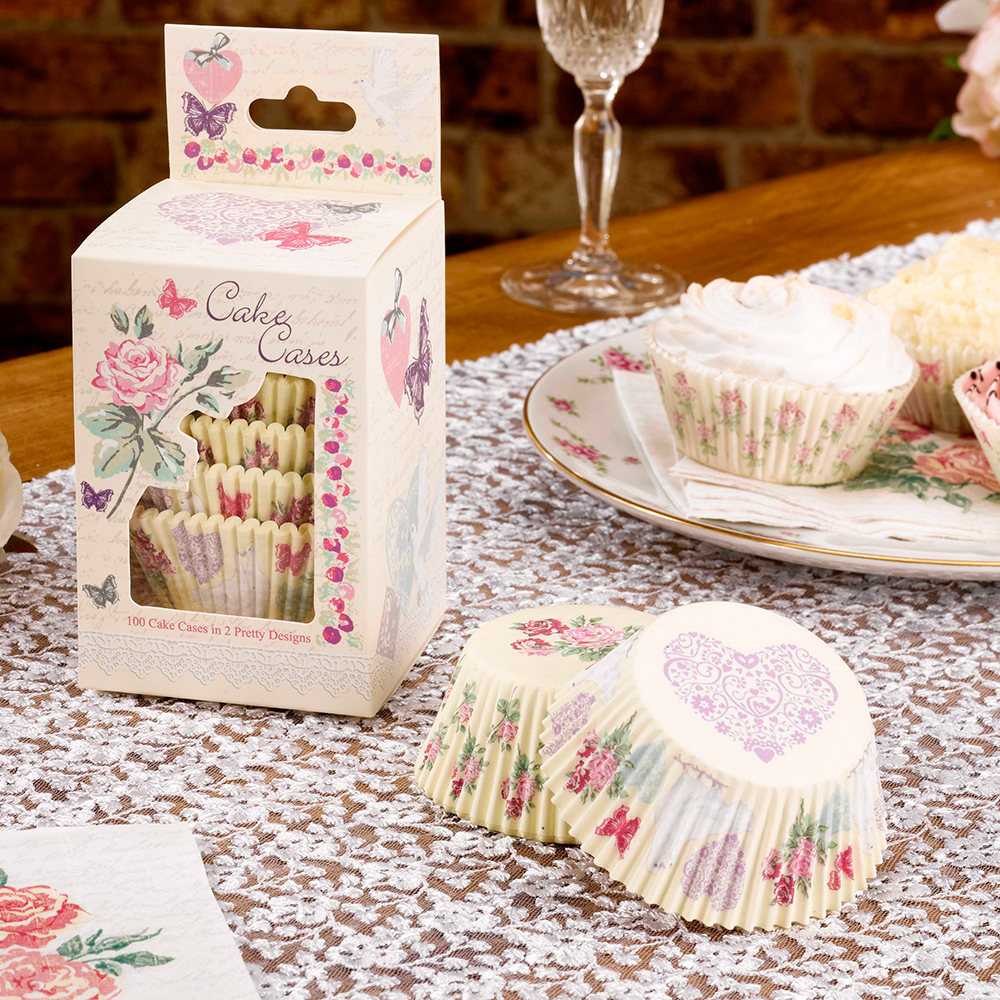 Cupcake "With Love" (100 Stück) SALE