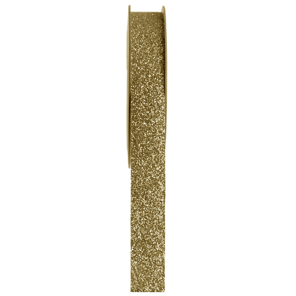 Dekoband klebend "Glitter" 15 mm x 5 m gold