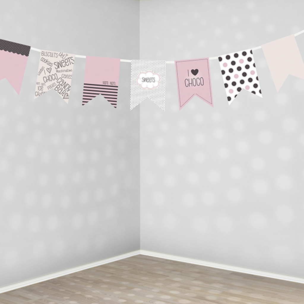 Girlande "Sweets Collection" Wimpel 1,8 m