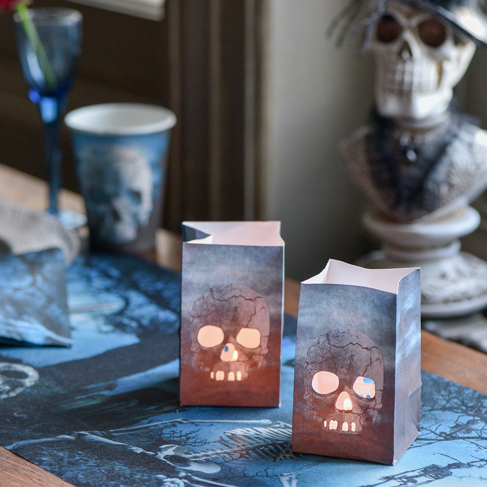 Lichttüten "Halloween Spuk" 6 x 10 cm (6 Stück) ABVERKAUF