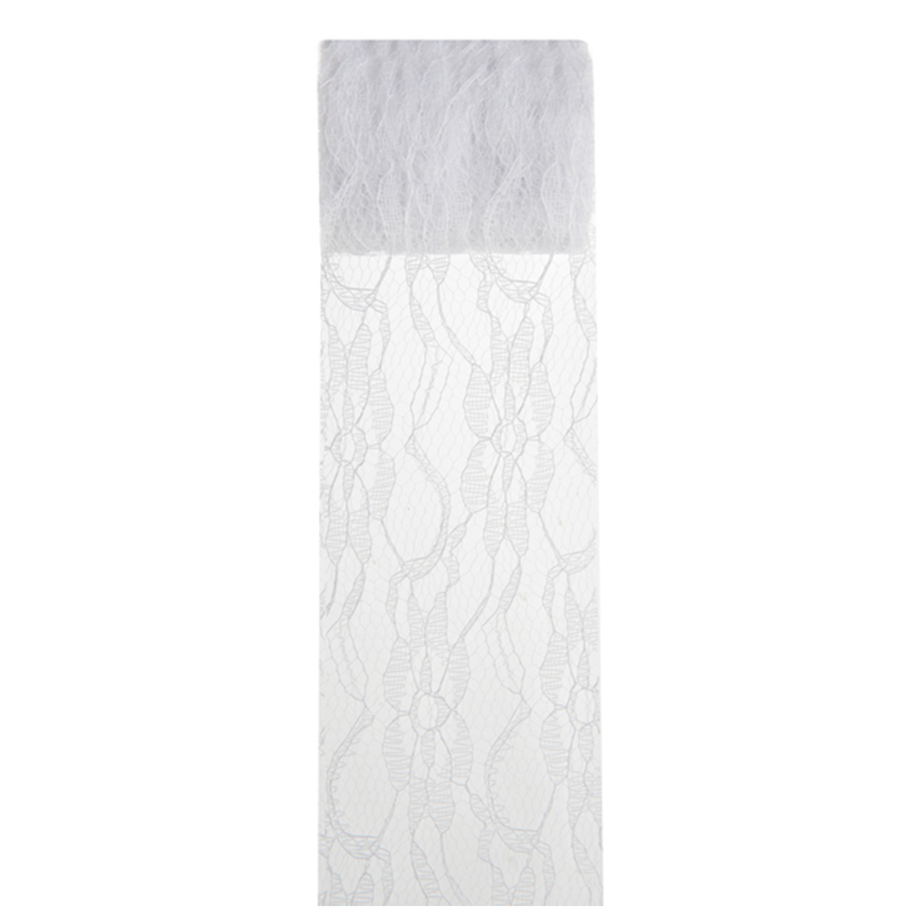 Dekoband "Spitze weiß" 70 mm x 5 m
