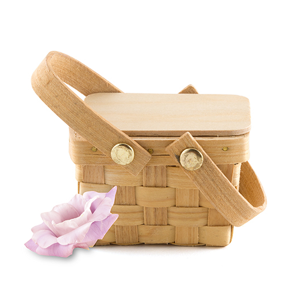 Mini Picknickkorb "Holz" 7 cm