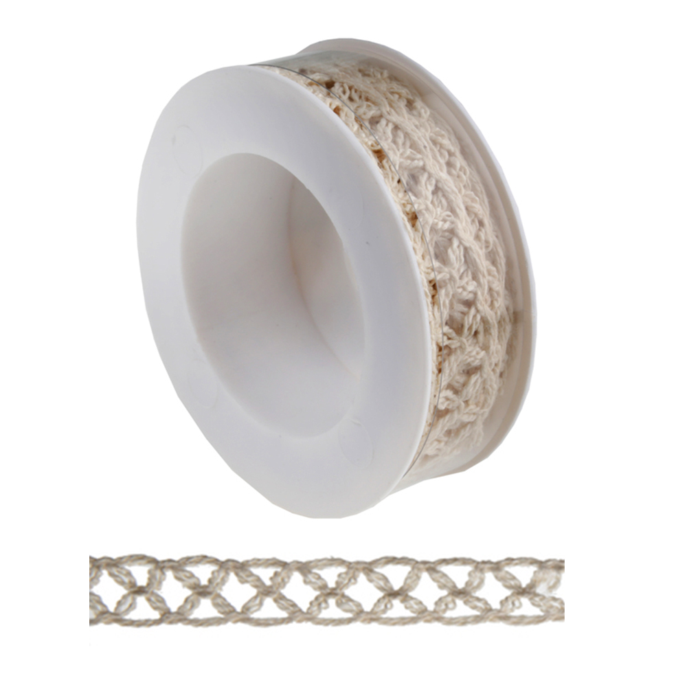 Dekoband "Spitze natur" 15 mm x 5 m