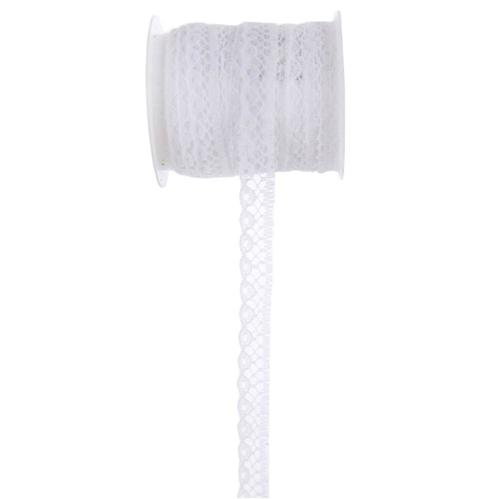 Dekoband "Spitze weiß" 10 mm x 5 m
