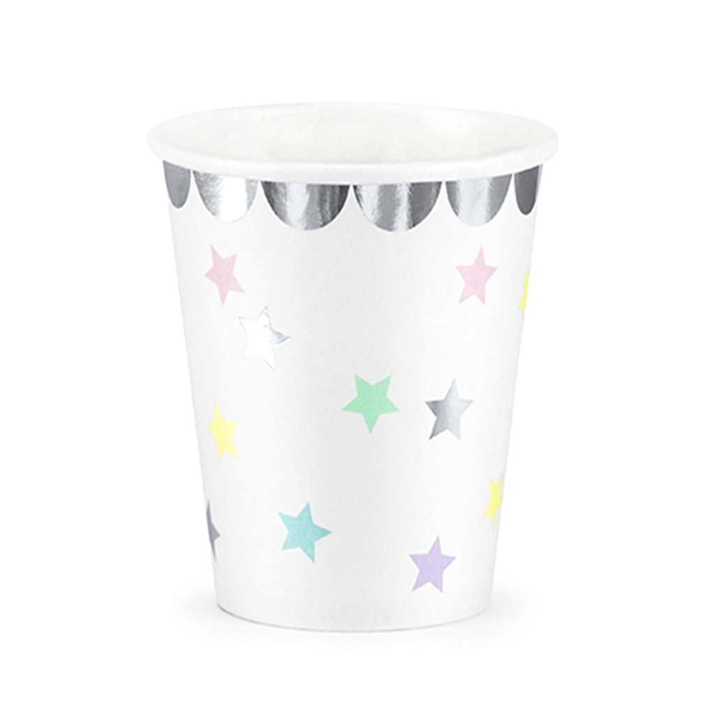 Partygeschirr "Unicorn" Pappbecher (6 Stück)