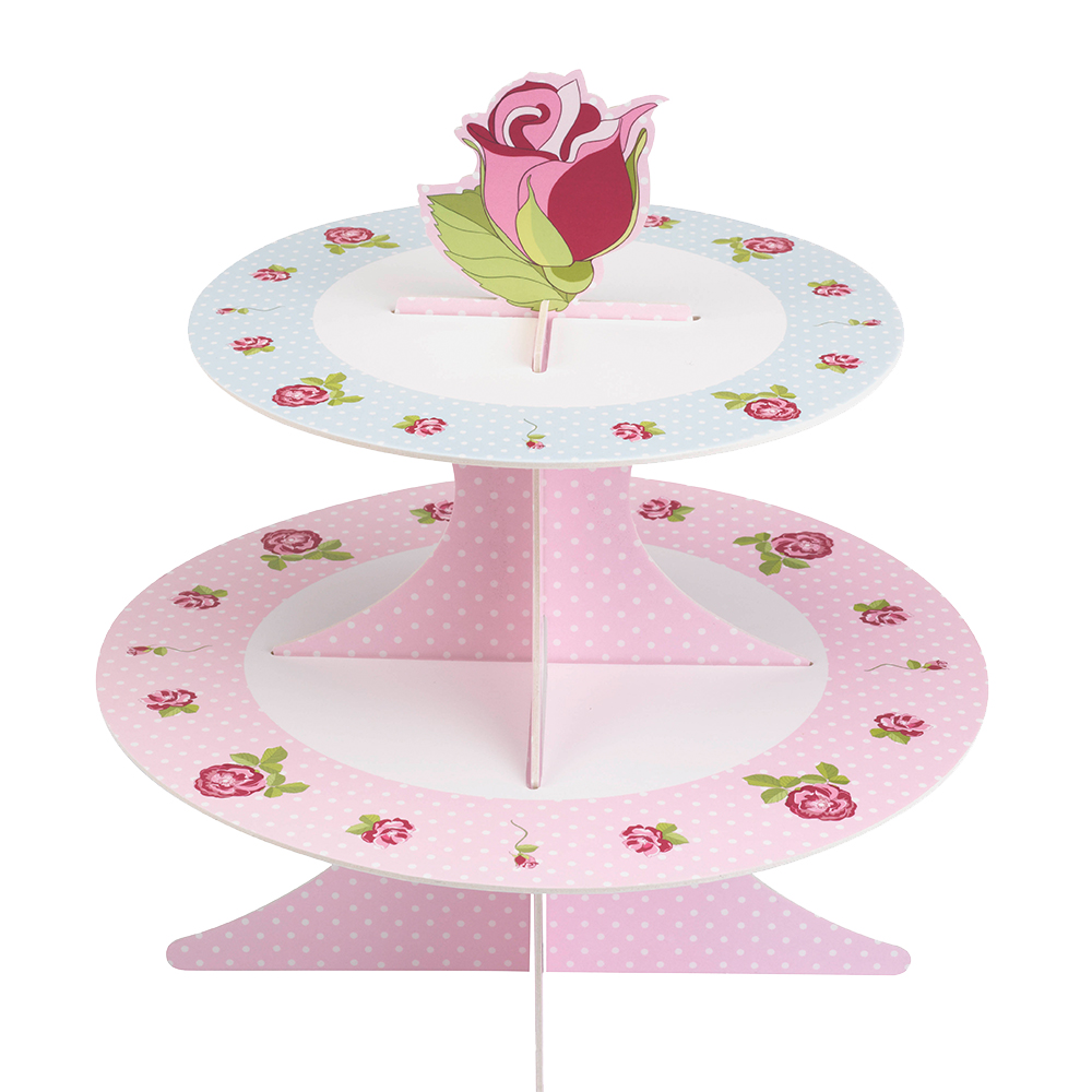 Cakestand Zweiseitig " Vintage Rose"