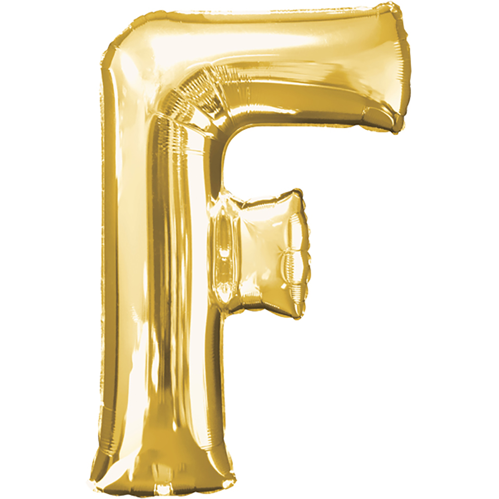 Folienballon Buchstabe "&" gold 40 cm