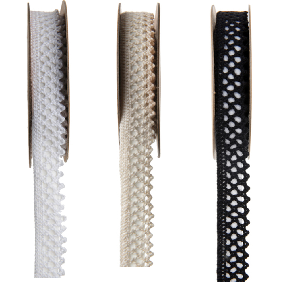 Spitzenband "Selbstklebend" 15 mm x 3 m ivory