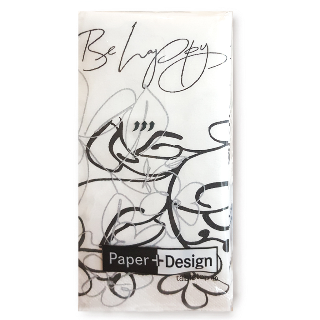 Taschentücher Be Happy Ornament (10 Stück) SALE