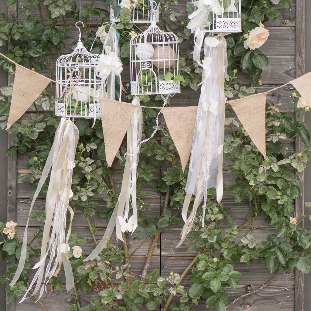 Girlande Wimpelkette Jute Natur 3 m