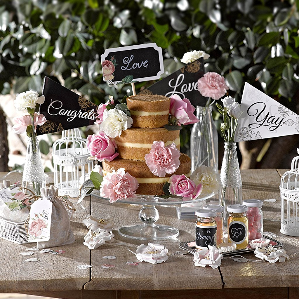 Holzklammern "Blütentraum Vintage" 3,5 cm (12 Stück) SALE