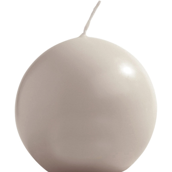 Kugelkerzen Bolsius 7 cm grau 10 Stück