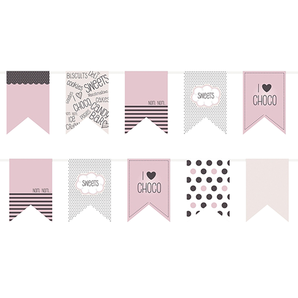 Girlande "Sweets Collection" Wimpel 1,8 m