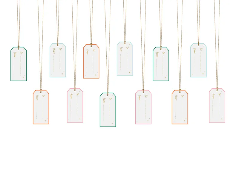 Geschenkanhänger Merry Christmas 12 Stk.