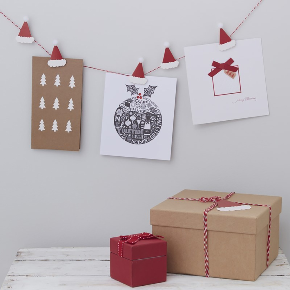 Dekoklammer "Santa & Friends" Weihnachtsmütze (16 Stk) SALE