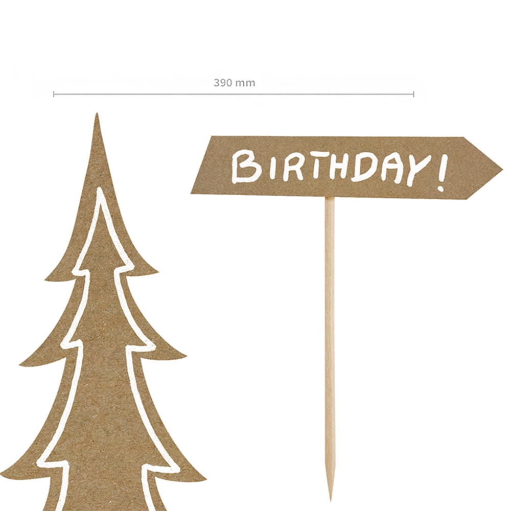 Tortendekoration Wald "Woodland" (5 Stück)