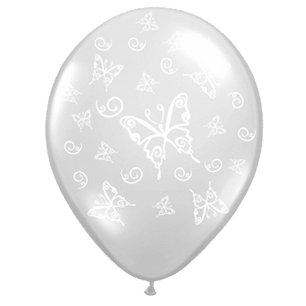 Latexballon Ø 35cm "Schmetterlinge groß" (10 Stück) SALE