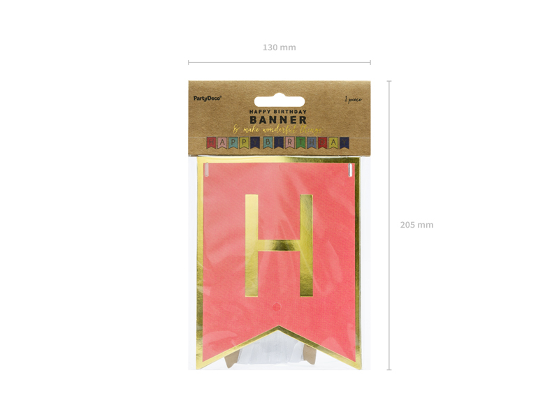 Girlande Happy Birthday 15x175 cm