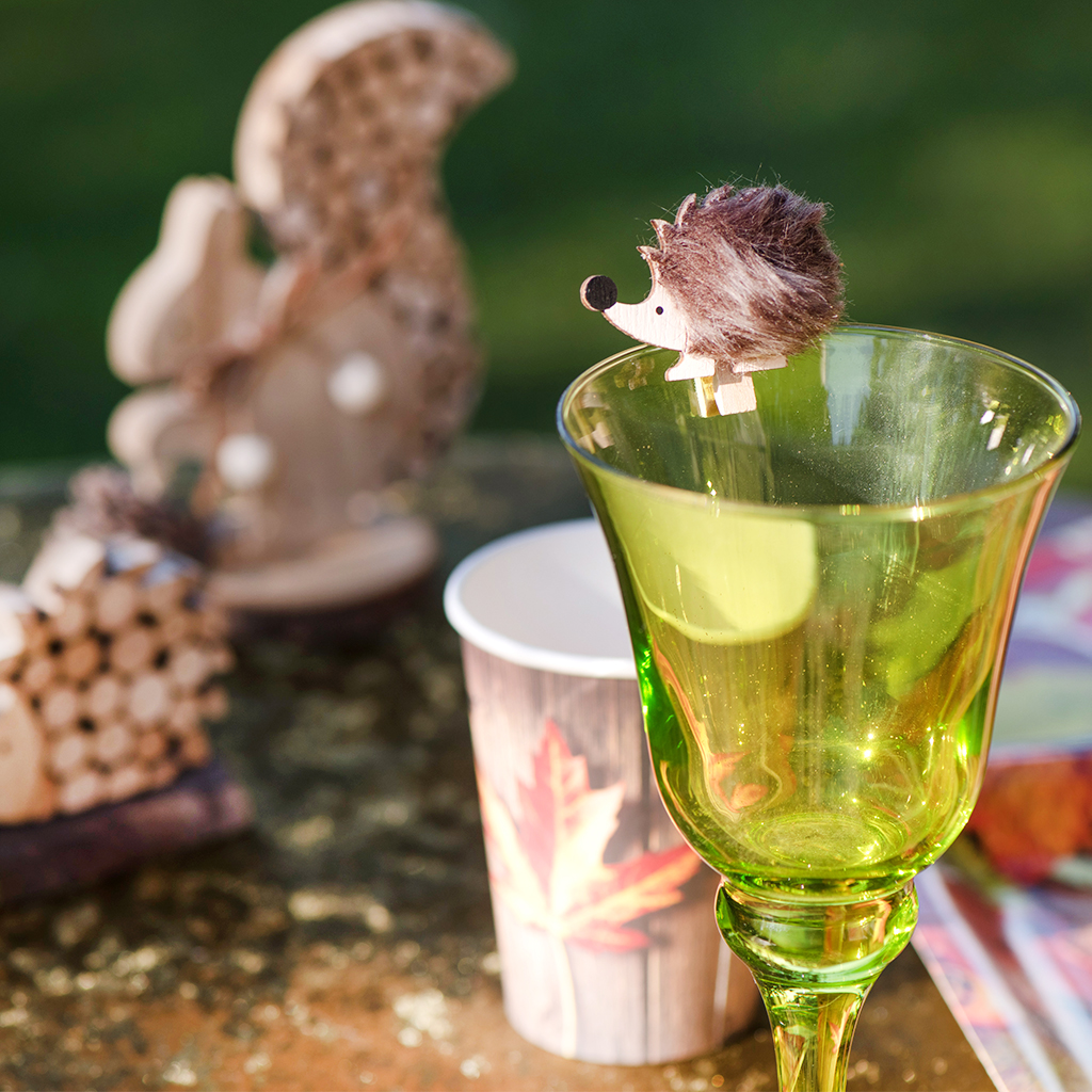 Klammern "Igel" 5 x 3,5 cm (6 Stück)