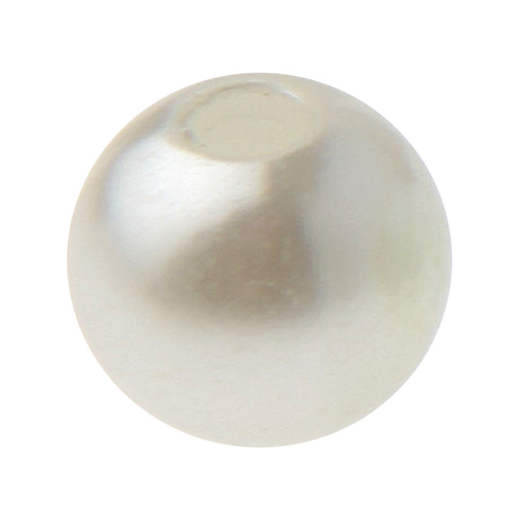 Perlen "Wachsperlen" 8 mm (50 Stück) grau