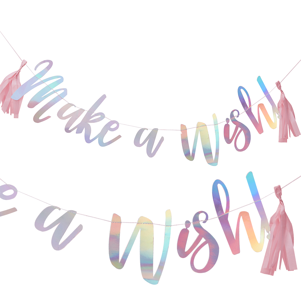 Girlande Make a wish "Make a wish Unicorn" 1,5 m