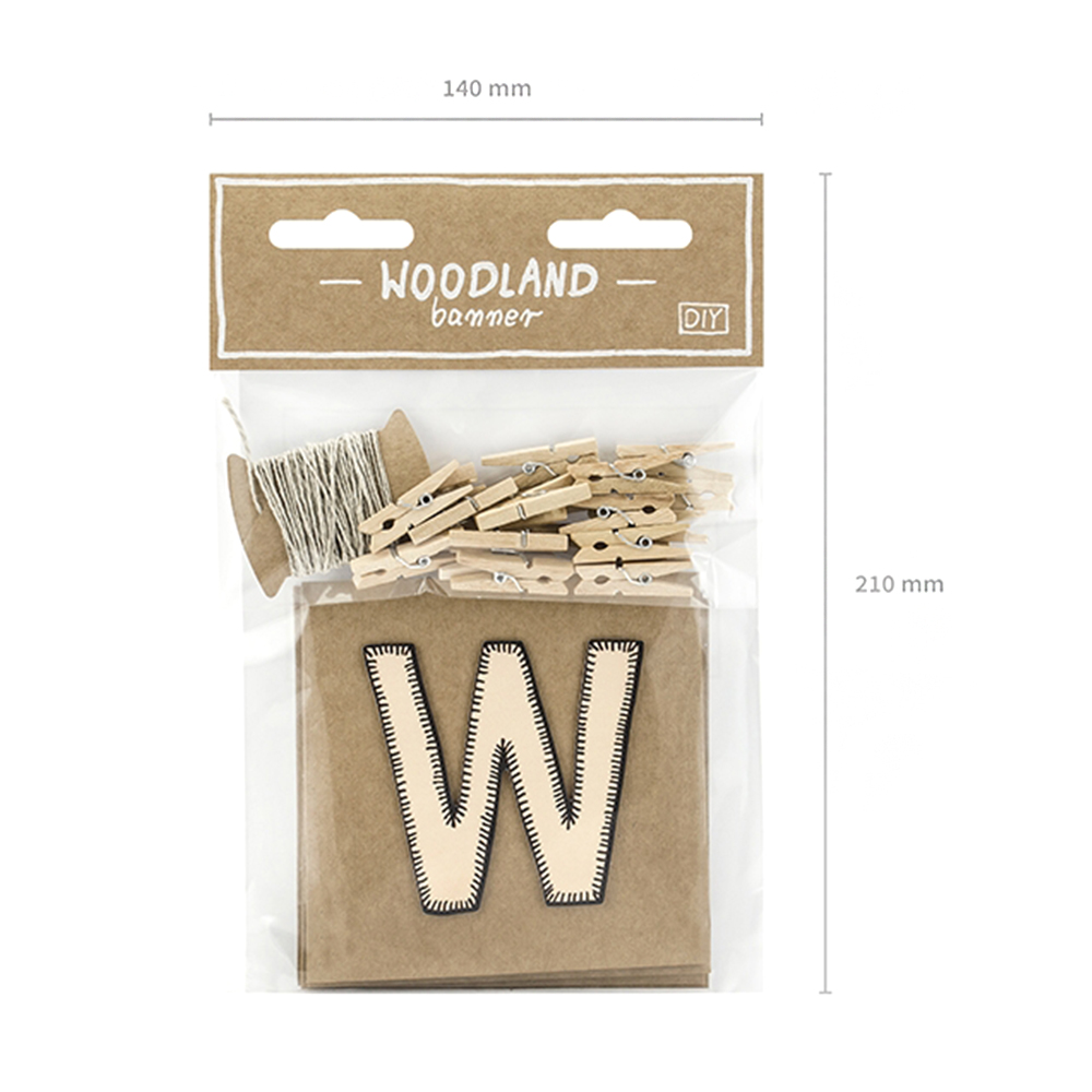 Girlande Banner "Woodland" 1,15 m