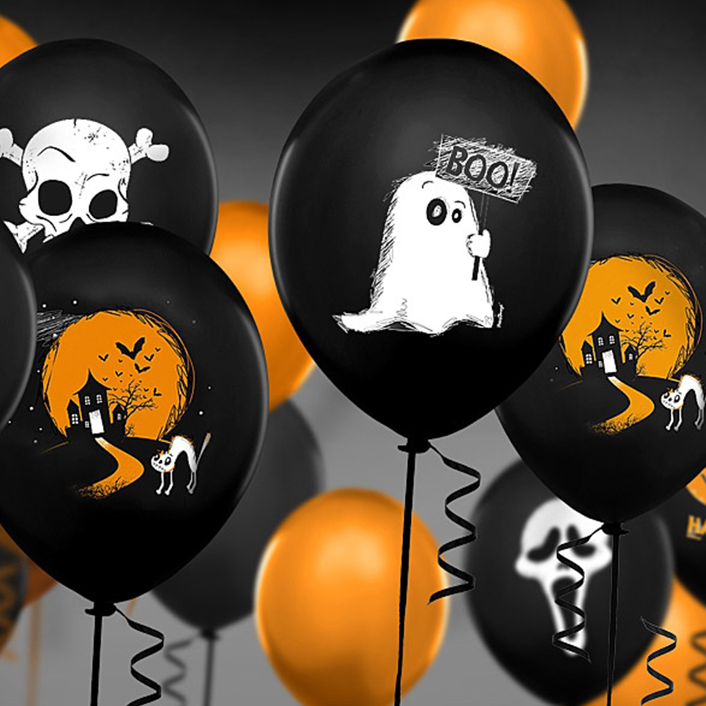 Luftballos Halloween "Ghost" 30 cm (6 Stück) ABVERKAUF