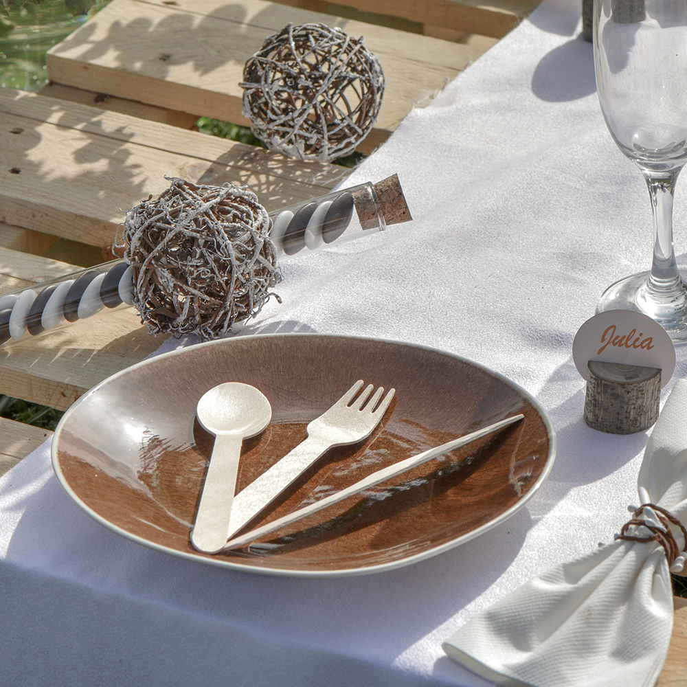 Partygeschirr "Nature" Partybesteck Messer