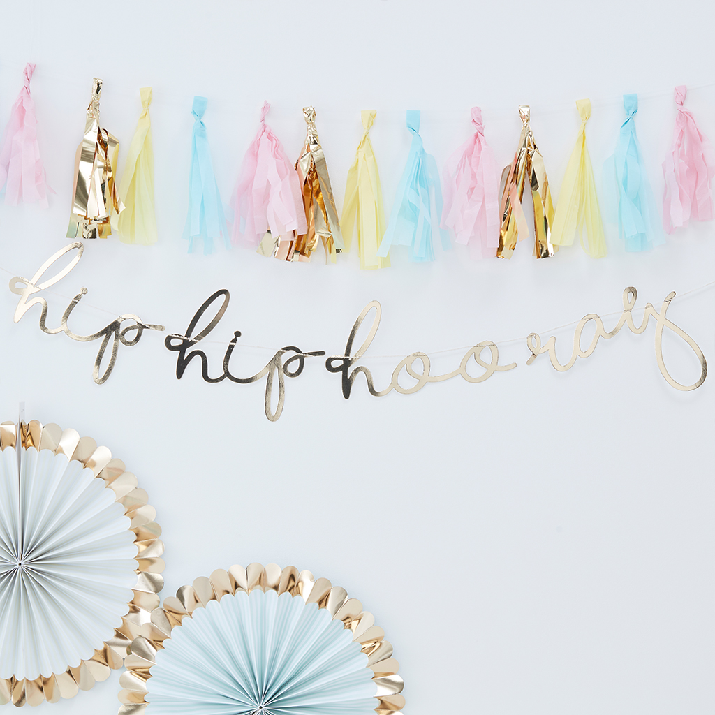Girlande hip hip hooray "Pick & Mix Pastel"
